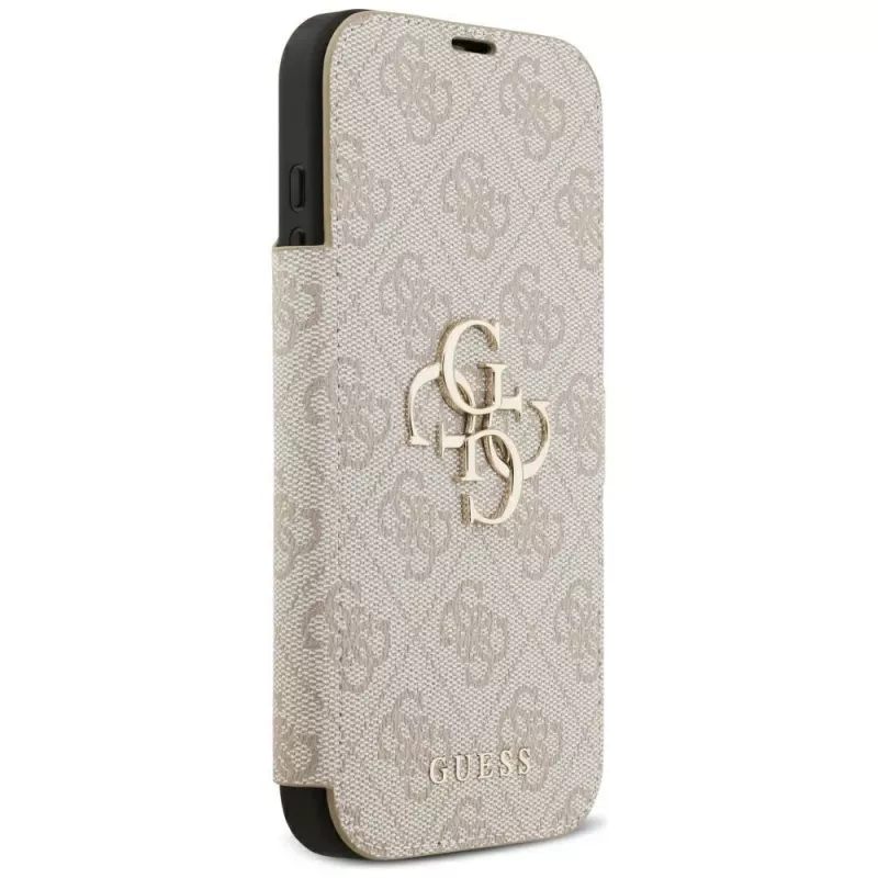 GUESS Book 4G Metal Logo Folio-Hülle für iPhone 18 Pro Max / 17 Pro Max - Pink