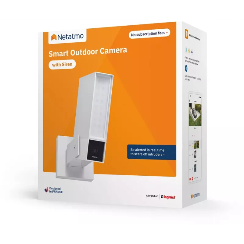 Netatmo Smart Outdoor Kamera mit Sirene NOC-S-W-EC (Weiß)