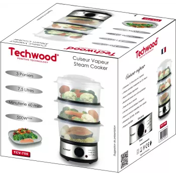 Techwood TCV-750 7.5 L Dampfgarer (TCV-750)