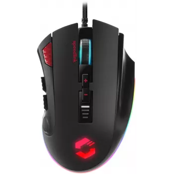 Speedlink Tarios Kabelgebundene USB-Gaming-Maus, RGB, 24000 DPI (SL-680012-BK)