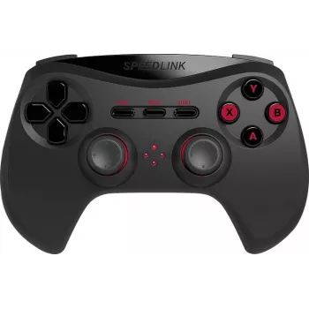Speedlink Strike NX Kabelloses Gamepad für PC/PS3, Schwarz (SL-650100-BK-01)