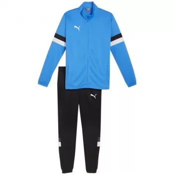 PUMA Herren Team Rise Trainingsanzug in Blau und Schwarz (Größe M)