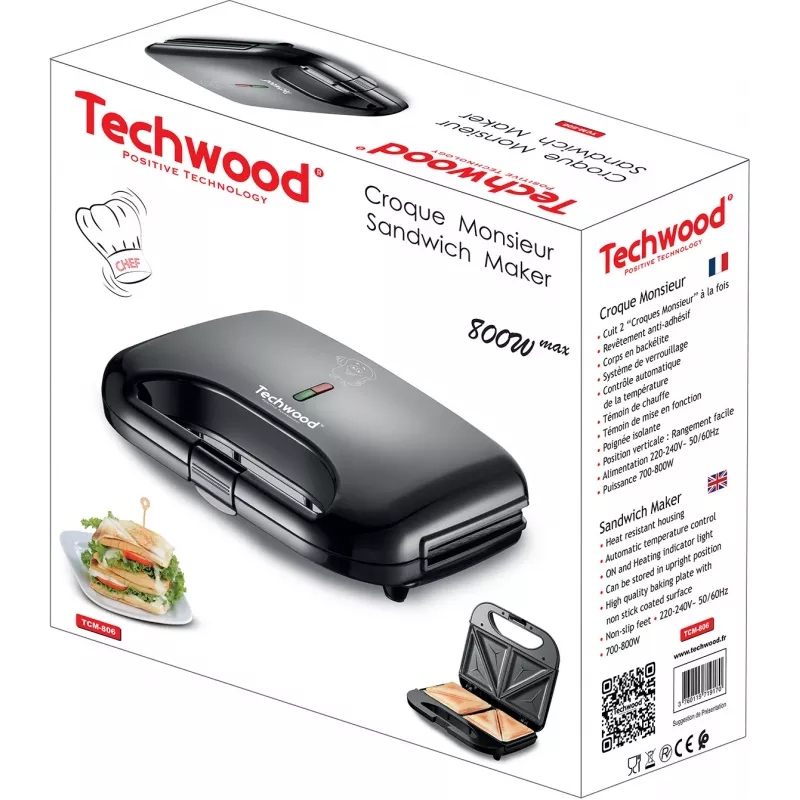 Techwood TCM-806 Sandwichmaker (TCM-806)