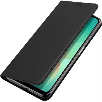 Nevox Vario Series Buchhülle für Samsung Galaxy A27 5G – Schwarze PU-Leder Geldbörsenhülle mit Kartenfächern, Geldscheinfach und Standfunktion