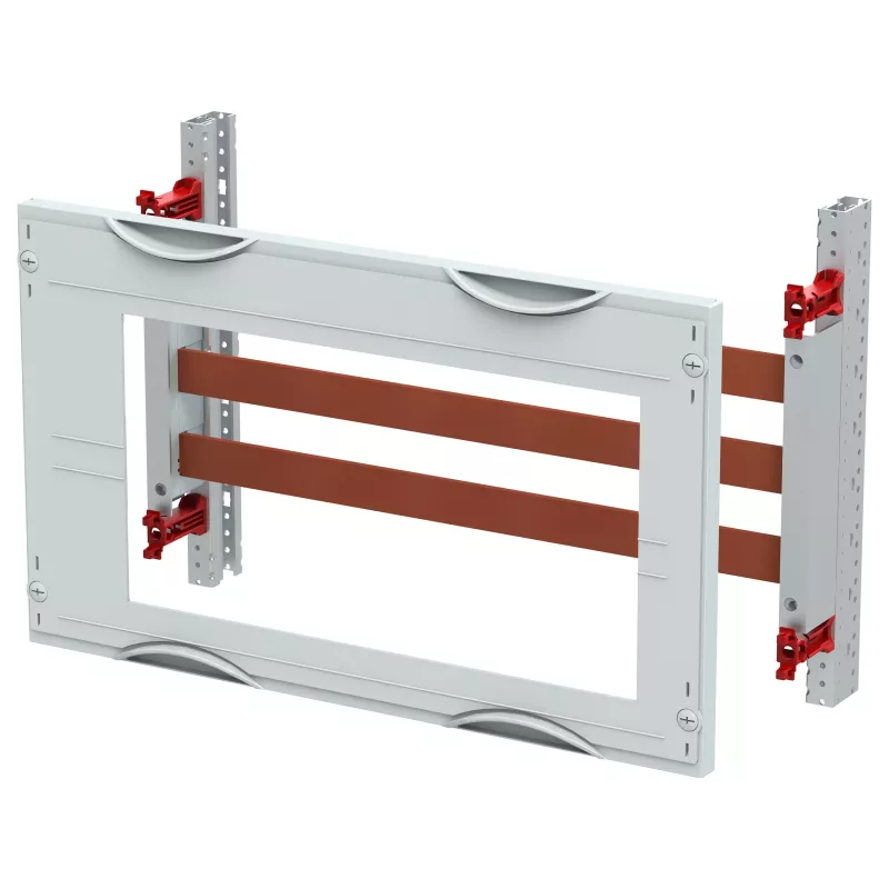 Striebel & John MBR202 Sammelschienen-Modul-Bausatz 60mm für 3-/4-polige Systeme, 690V AC, IP20, hellgrau