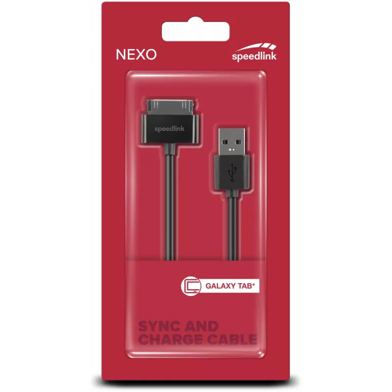 Speedlink Nexo Sync- und Ladekabel für Samsung Galaxy Tab (SL-7503-BK)