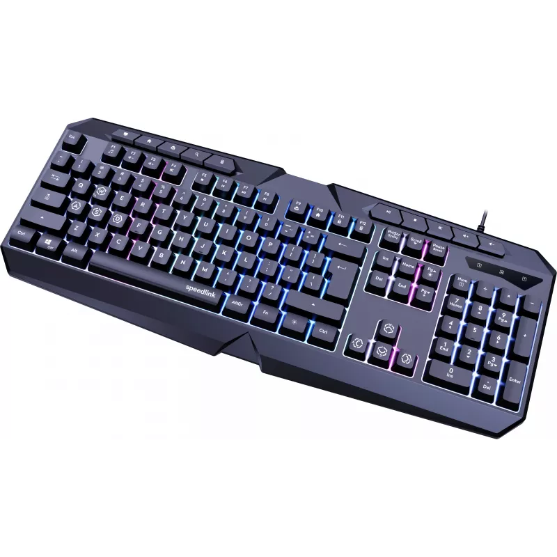Speedlink Ludicium RGB Rainbow Tastatur, US-Layout (SL-670004-BK-US)