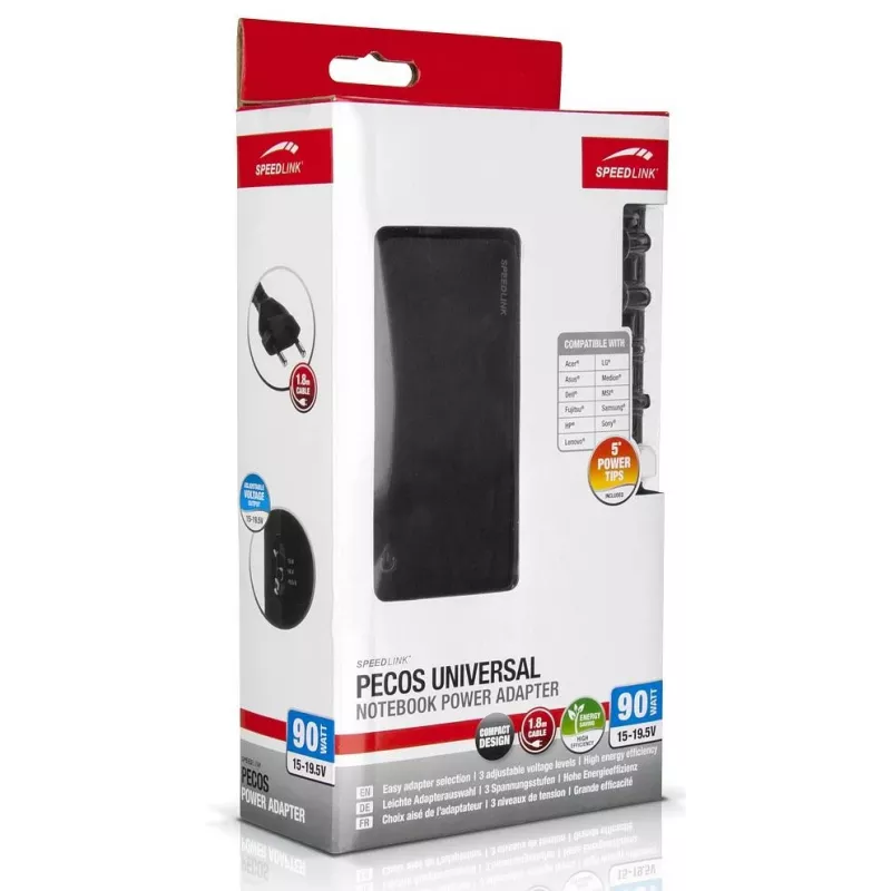 Speedlink Pecos Universal-Notebook-Netzteil 90 W (SL-6955-BK)