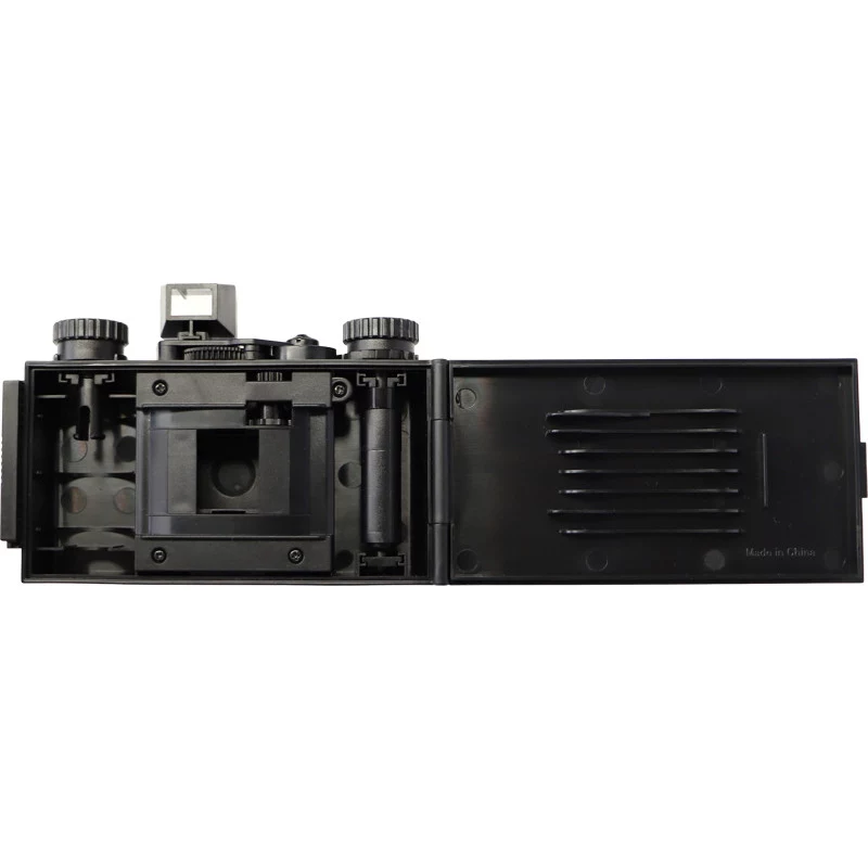 ILFORD PIXIE 35mm Point & Shoot Filmkamera – Silber/Schwarz, eingebauter Blitz, Autofokus