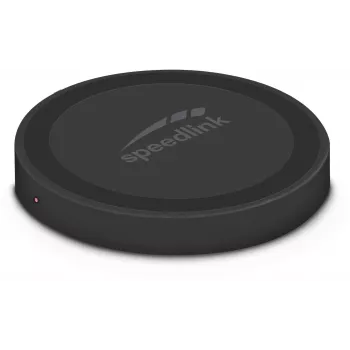 Speedlink Puck 10 Schnelles kabelloses Ladegerät, schwarz (SL-690403-BK)
