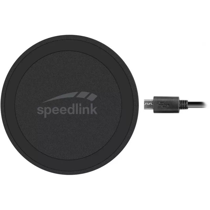 Speedlink Puck 10 Schnelles kabelloses Ladegerät, schwarz (SL-690403-BK)