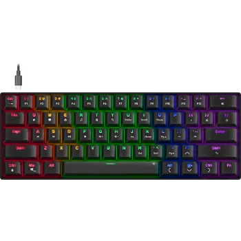 Speedlink Atmos RGB Rainbow Tastatur, US-Layout (SL-670015-BK-US)