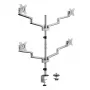 Logilink Quad Monitor Halterung, 17-32 Zoll, Aluminium, Silber