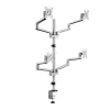Logilink Quad Monitor Halterung, 17-32 Zoll, Aluminium, Silber