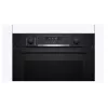 BOSCH Serie 6 Einbauofen mit AirFry, 71L, Pyrolyse-Selbstreinigung, Schwarz (HBG578EB3)