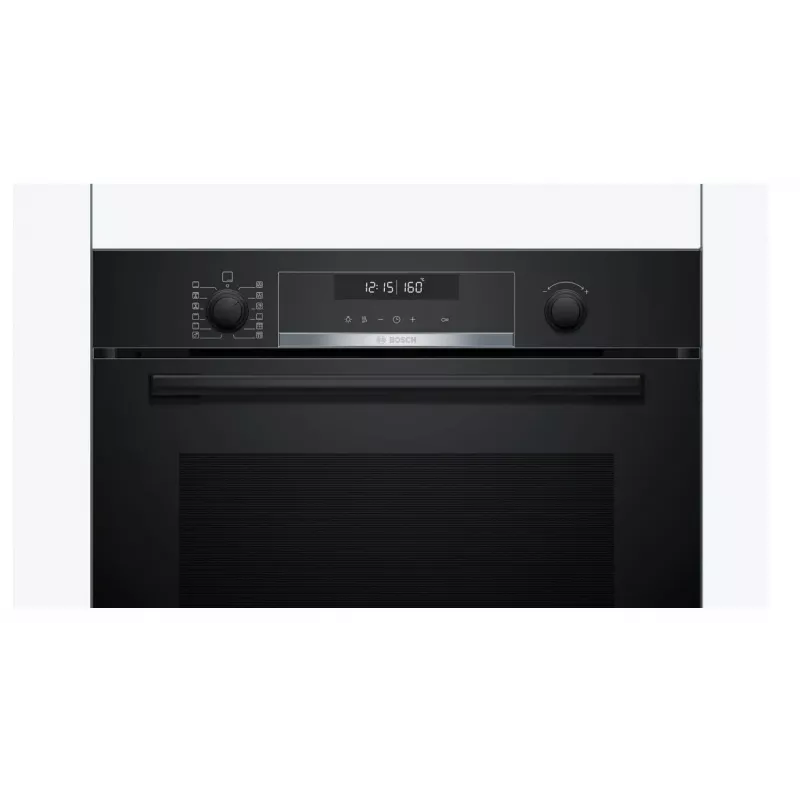 BOSCH Serie 6 Einbauofen mit AirFry, 71L, Pyrolyse-Selbstreinigung, Schwarz (HBG578EB3)