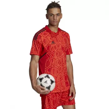 ADIDAS Herren Condivo 22 Torwarttrikot Kurzarm Rot H21238