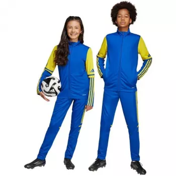 adidas Squadra 25 Trainingshose für Kinder - Blau/Gelb - Größe 152 cm (JP3154)