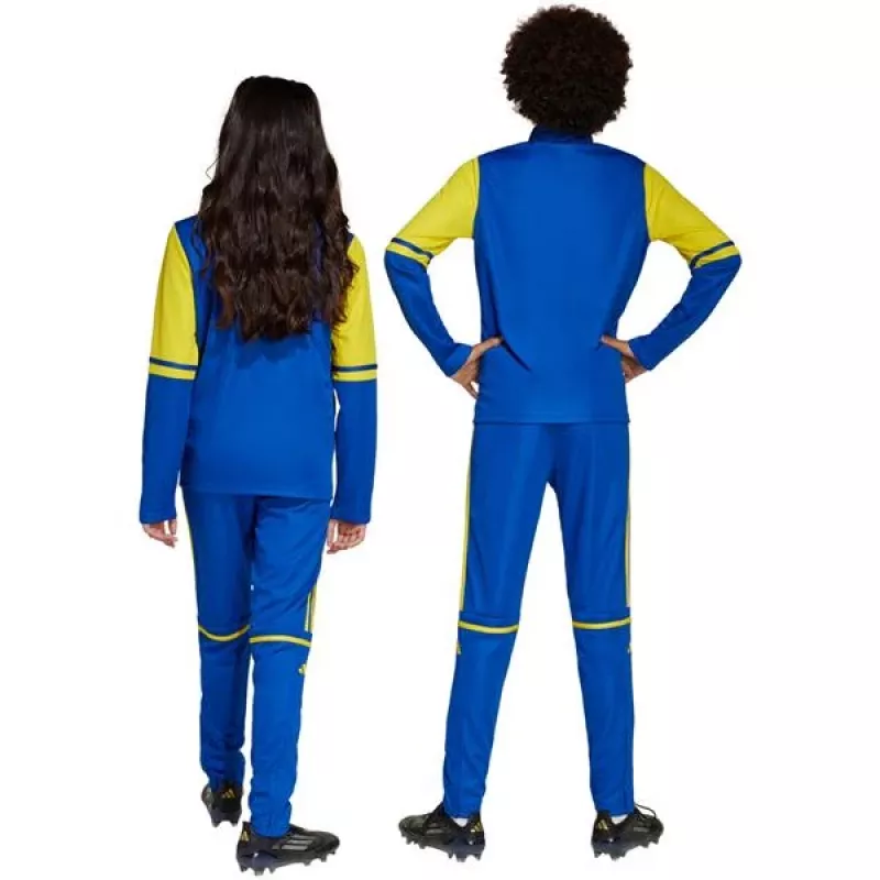 adidas Squadra 25 Trainingshose für Kinder - Blau/Gelb - Größe 152 cm (JP3154)