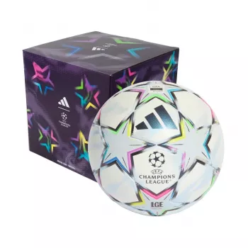 adidas UCL League 26/27 League Stage Box Fußball Größe 4 Weiß/Blau/Pink/Grün KE9771