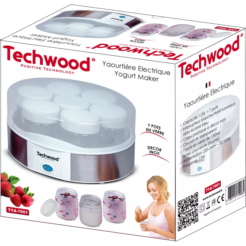 Techwood TYA-7001 Elektrischer Joghurtbereiter (TYA-7001)