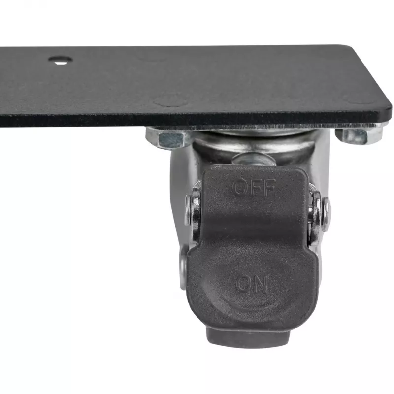 SilverStone SST-RAC-SRW-002 Schwenkrollen-Set (2 Rollen, Schwarz, 360° Drehung, Total Lock Bremse)