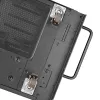 SilverStone SST-RAC-SRW-002 Schwenkrollen-Set (2 Rollen, Schwarz, 360° Drehung, Total Lock Bremse)