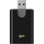Silicon Power Combo Kartenleser SD/microSD, USB 3.2 Gen 1 Type-A, Schwarz (SPU3AT5REDEL300K)