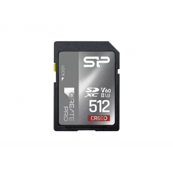 Silicon Power 512GB SDXC UHS-II V60 Speicherkarte - 280MB/s Lesen, 150MB/s Schreiben