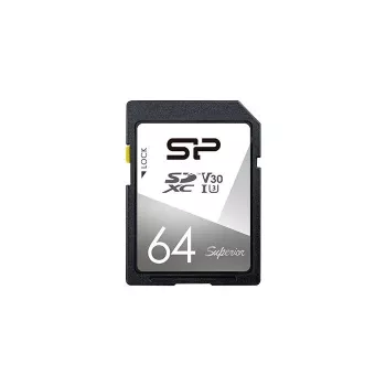 Silicon Power 64GB SDXC UHS-I U3 V30 Speicherkarte - 100 MB/s Lesen, 80 MB/s Schreiben, 4K-Video
