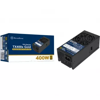 SilverStone TX400x Gold 400W 80 PLUS Gold ATX-Netzteil, Schwarz, 2x PCIe