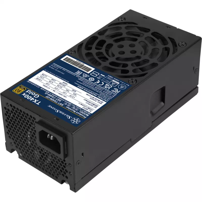 SilverStone TX400x Gold 400W 80 PLUS Gold ATX-Netzteil, Schwarz, 2x PCIe