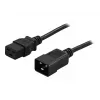 BlueWalker PowerWalker Stromkabel IEC 60320 C19 auf C20 1,8 m Schwarz