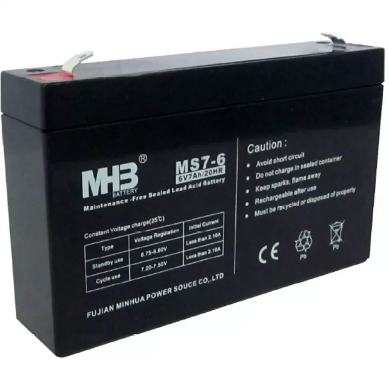PowerWalker MHB MS7-6 12V 7Ah VRLA-Batterie für USV-Systeme