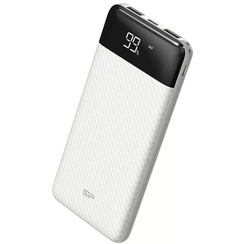 Silicon Power GP28 10000 mAh Powerbank, Weiß (SP10KMAPBKGP280W)