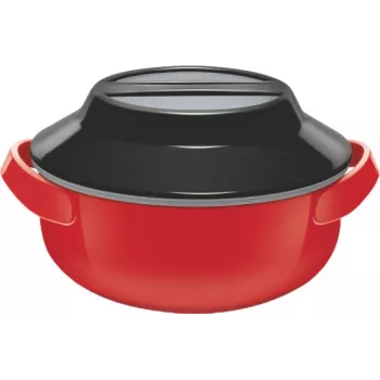 Milton Microwow 1000 Thermo-Schmortopf, 0.82 L, Rot (MT-6491-P)