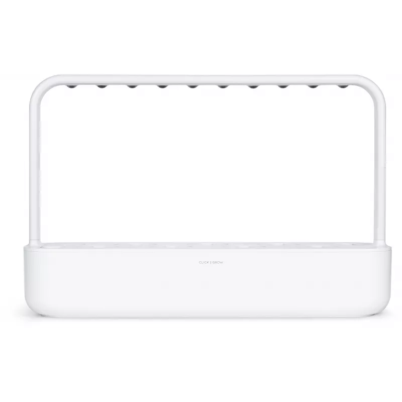 Click & Grow Smart Garden 9 Indoor Kräuter- & Gemüsegarten mit LED-Wachstumslampen, Selbstbewässerung, 9 Pflanzkapseln, Weiß