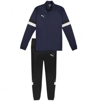 PUMA Herren Team Rise Trainingsanzug Navy Blue / Schwarz 2XL