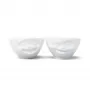 FIFTYEIGHT PRODUCTS Schüssel-Set 200ml - Lachend & Zwinkernd, Weiß (2-teilig)