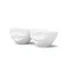 FIFTYEIGHT PRODUCTS Schüssel-Set 200ml - Lachend & Zwinkernd, Weiß (2-teilig)
