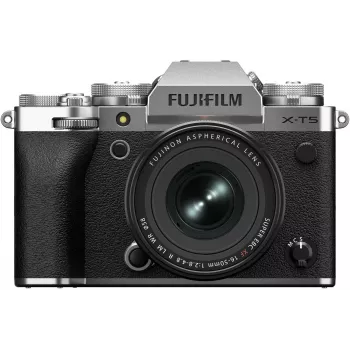 Fujifilm X-T5 / XF16-50mm F2.8-4.8 R LM WR spiegellose Systemkamera im Kit, Silber (16939461)