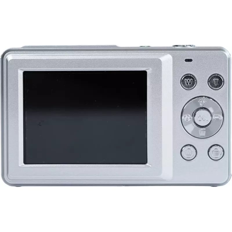 Yashica DigiPix 100 kompakte Digitalkamera, 8 MP, 2,4-Zoll-IPS-Bildschirm, Silber (YAS-DG100PP-SV)