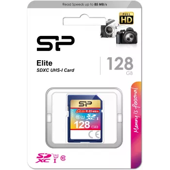 Silicon Power 128GB SDXC UHS-I U1 V10 Speicherkarte
