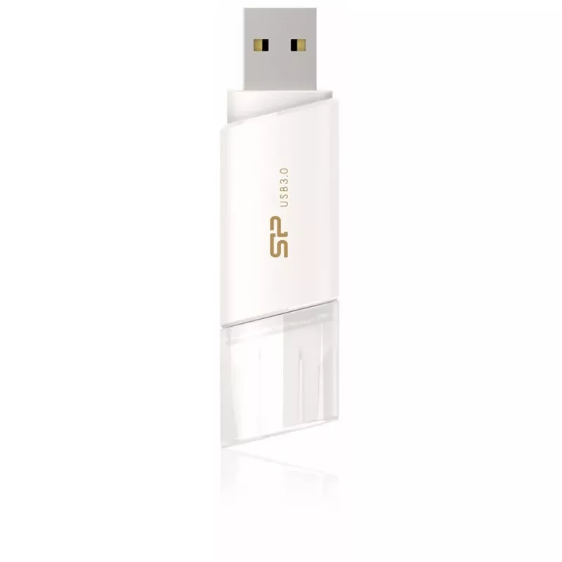 Silicon Power Blaze B06 32GB USB 3.2 Gen 1 Flash-Laufwerk, einziehbar, Weiß