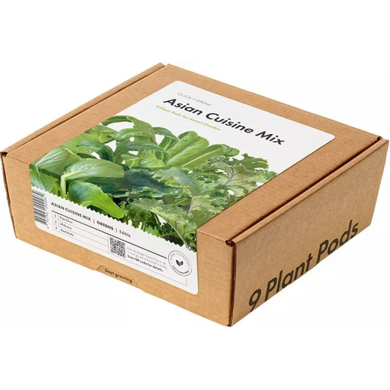 Click & Grow PPMAGX9 Smart Garden Pflanzenkapseln 9er-Pack (gemischte Sorten, biologisch abbaubar, mit Hauben)