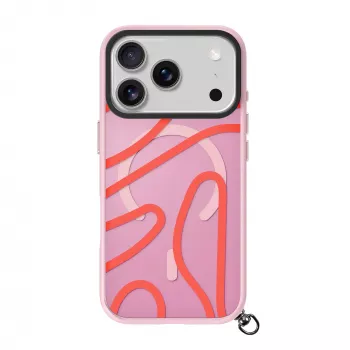 LAUT Keyko Pop Hülle für iPhone 17 Pro, Rosy Wave