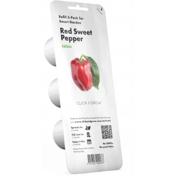 Click & Grow SGR63X3 Smart Garden 3 Pflanzenkapseln Nachfüllpackung (3 Kapseln, biologisch abbaubar, vorbepflanzt, Smart Soil)