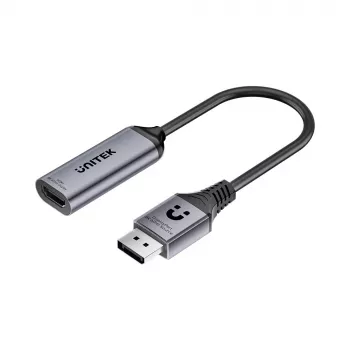 UNITEK DisplayPort auf HDMI 2.1 Adapter 8K@60Hz HDR 48Gbps 15cm