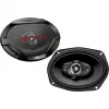JVC CS-DR6942 6x9 Zoll 4-Wege Koaxial-Lautsprecher für Autos, 500W Spitzenleistung, Carbon-Mica-Tieftöner, PEI-Kalottenhochtöner, Paar