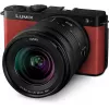 Panasonic Lumix DC-S9 spiegellose Vollformatkamera mit Objektiv Lumix S 20-60mm f/3.5-5.6, crimson red (DC-S9KE-R)